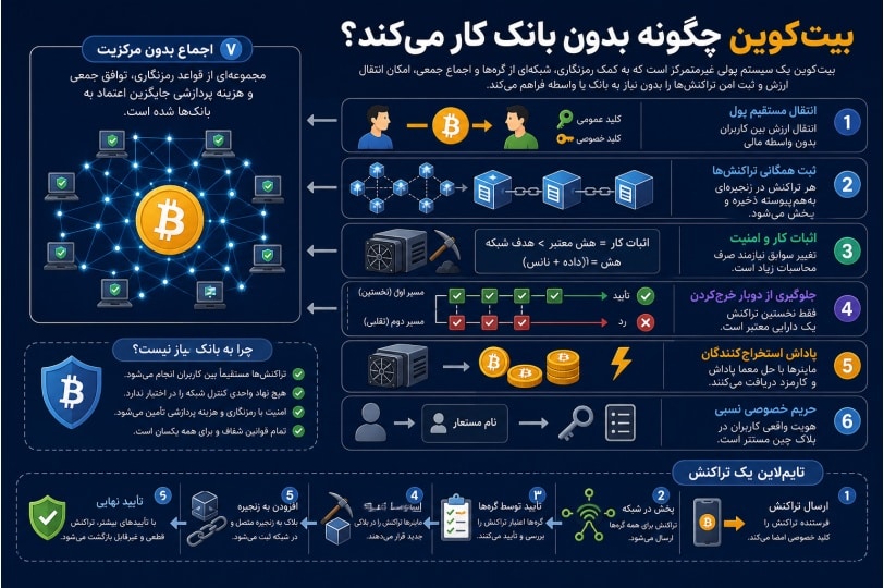 اینفوگرافیک مقاله درباره بدون بانک