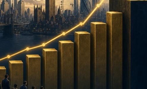نمودار روند ثروت جهانی 2025 و شکاف ثروتمندان