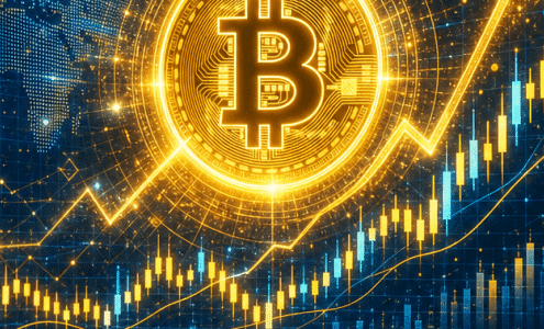نمودار قیمت بیت‌کوین طبق تحلیل CoinMarketCap در مسیر ۱۰۰ هزار دلار