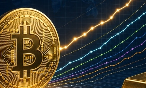 نمودار مدل قانون توان بیت‌کوین و پیش‌بینی قیمت ۱ میلیون دلاری تا سال ۲۰۳۴